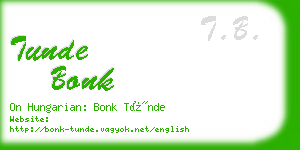 tunde bonk business card